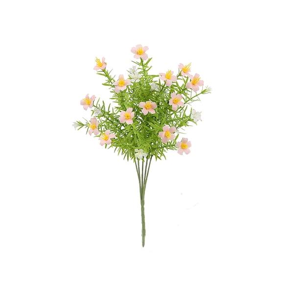 Moocorvic Mother's Day Flowers Artificial Flowers Bouquets Valentine Gifts Bridal Party Table Centerpieces Decor(5 Forks)