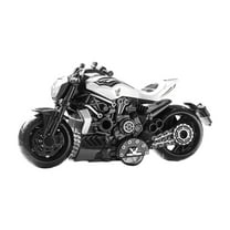 Moocorvic Motorcycles Toy Model Pull Back Cars Christmas Birthday Gifts,White