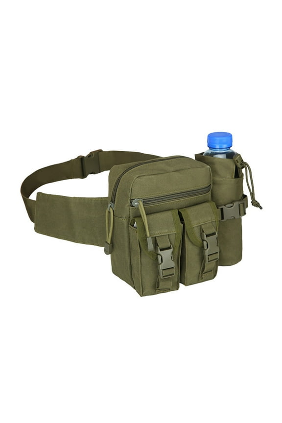 Multi Functional Waist Pack, Single Shoulder Hip Belt Bag Fanny Packs Water Resistant Waist Bag Pouch Hiking Climbing Outdoor Bumbag With Water Bottle Pocket