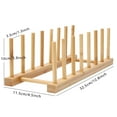 thumbnail image 1 of Moocorvic Multifunctional Bamboo Kitchen Dish D rain Rack Tableware Storage Rack, 1 of 2