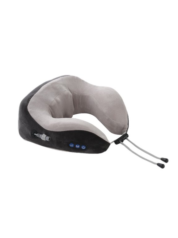 Neck Massager Travel Pillows Memory Foam Neck Pillows & Electric Massager For Muscle, Shoulder, Cervical Pain Stress Relief For Home, Office, Airplane