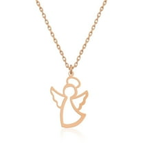 Moocorvic Necklace Pendant Small Angel Shape Jewelry Gift for Women Mom, Fashion Accessories