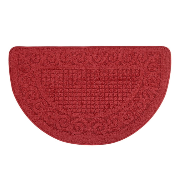 Moocorvic Non-Slip Door Mat 25x16" Indoor/Outdoor Semicircle Rug for Front Door,Entryways, Bathroom