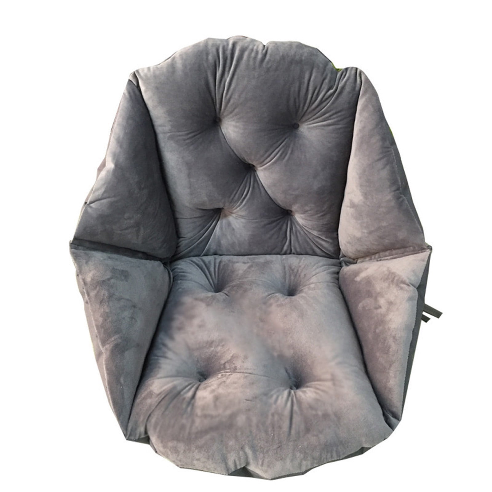 Moocorvic Outdoor/Indoor U-Shaped Seat Cushion, Round Chair Pads Seat Cushions Set for Patio Garden Home Office Kitchen, Fade-Resistant, Durable Non-Slip(Gray)