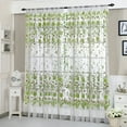 thumbnail image 1 of Moocorvic Peony Sheer Curtain Tulle Window Voile Drape Valance 1 Panel Fabric, 1 of 8