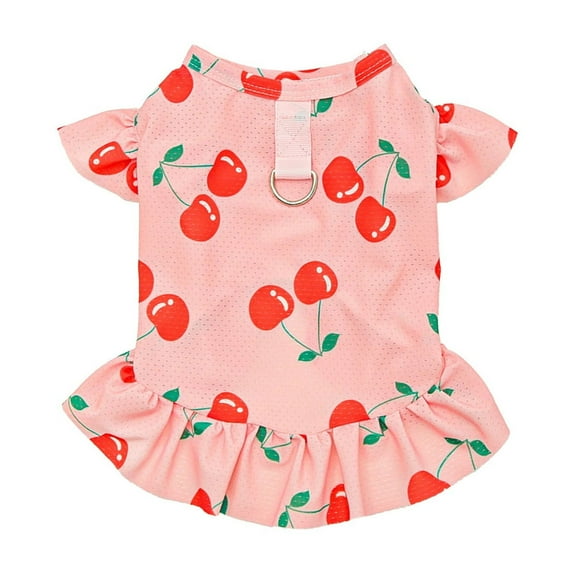 Moocorvic Pet Dresses Floral Cat Pullover Cute Spring Outfits for Photo Sessions Outdoor Daily Wear