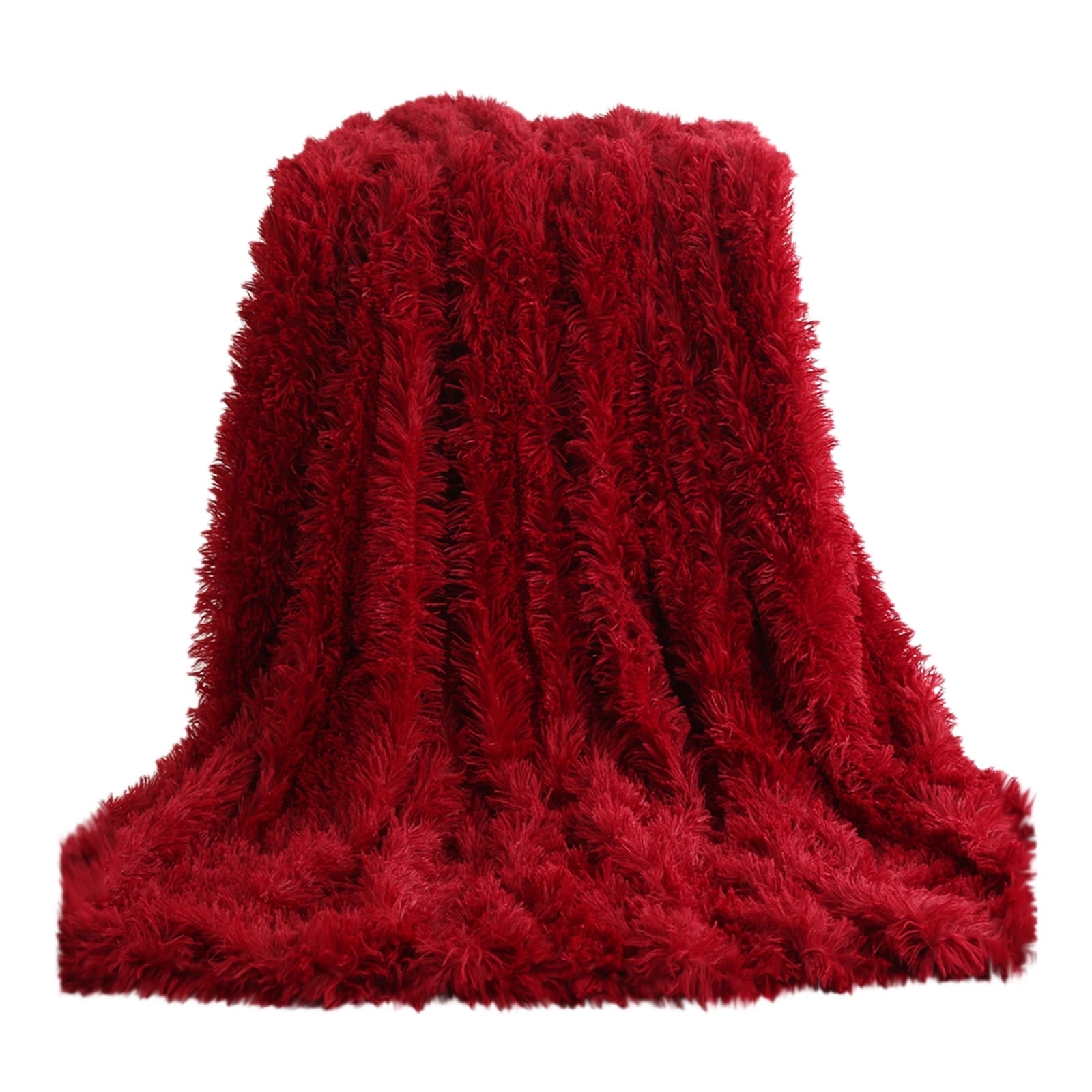 Moocorvic Plain Color Doublesided Velvet Window Blanket Bedside Bed Tail Blanket Doublelayer