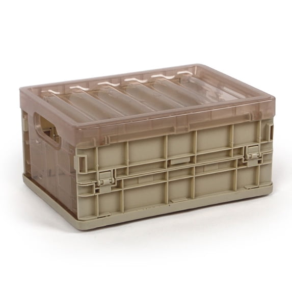 Moocorvic Plastic Folding Storage Container Basket Crate Box Stack Foldable Organizer Box