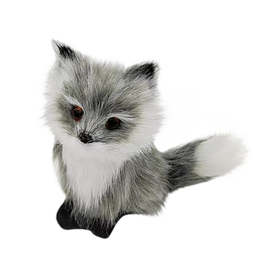 Moocorvic Plush Imitation Animals, Small Foxes, Pendants, Ornaments, Toys, Handicrafts, Festival Supplies