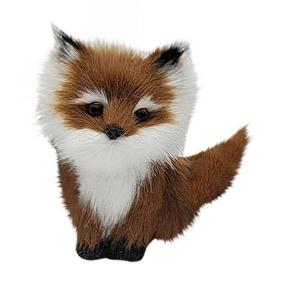 Moocorvic Plush Imitation Animals, Small Foxes, Pendants, Ornaments, Toys, Handicrafts, Festival Supplies
