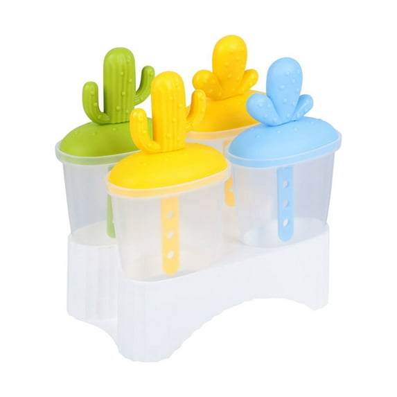 Moocorvic Popsicles Molds, Popsicle Holders for Kids BPA Free Popsicle Mold Reusable Easy Release Ice Make With Cover Ice Lattice