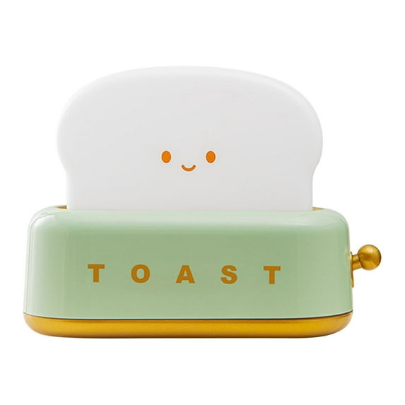 Moocorvic Toaster Night Light Gift Festive Atmosphere Lamp Bedroom Bedside With Sleep Timer Lamp