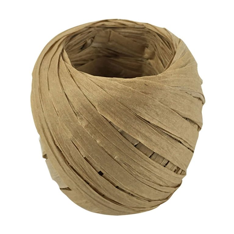 Moocorvic Raffia String, Twine for Crafts Raffia Ribbon Raffia Yarn Basket  Weaving Supplies Birthday Gift Hamper & Box 20m, 