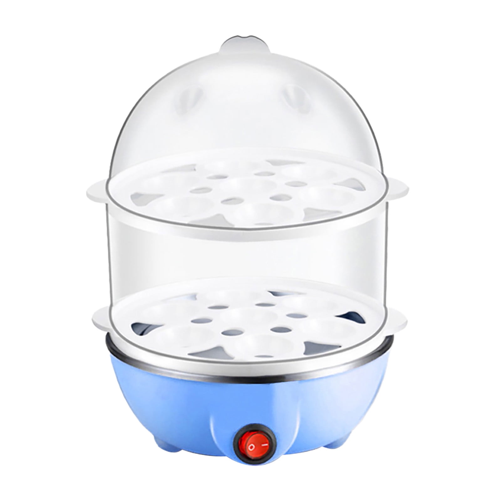 Aqwzh Rapid Egg Cooker Electric for Hard Boiled, Poached, Scrambled Eggs,  Omelets, Steamed Vegetables, Seafood, Dumplings, 7 capacity, with Auto Shut