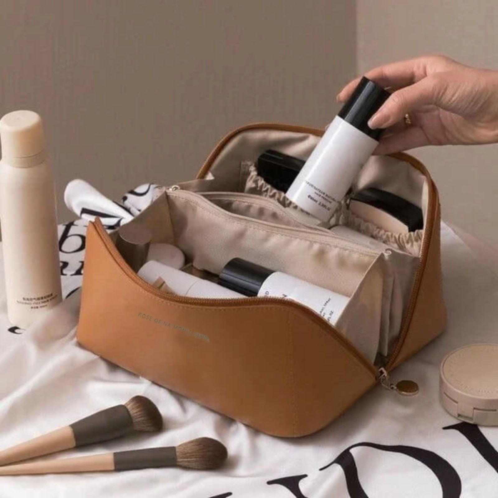 Makeup Brush Bag Travel Makeup Brush Case Makeup Brush - Temu