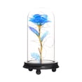 thumbnail image 1 of Moocorvic Romantic Glass Rose Flower Wedding LED Light Decoration Valentine's Day Gift, 1 of 1