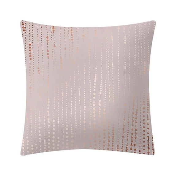 Moocorvic Rose Gold Cushion Cover Square Pillowcase Home Decoratio
