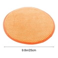 thumbnail image 1 of Moocorvic Round Chair Cushions Bar Stool Pad with Rubber Back Anti Slip Kitchen Dining Seat Pad 10 Inches,Orange, 1 of 5