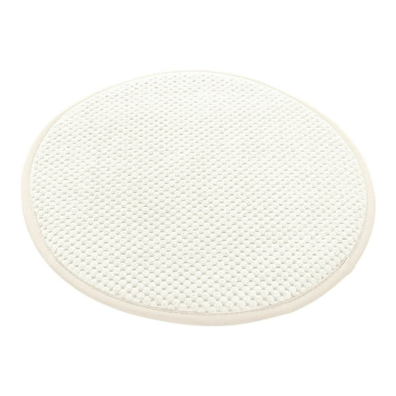 Moocorvic Round Chair Cushions Bar Stool Pad with Rubber Back Anti Slip Kitchen Dining Seat Pad 10 Inches,White