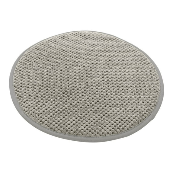 Moocorvic Round Chair Cushions Bar Stool Pad with Rubber Back Anti Slip Kitchen Dining Seat Pad 14 Inches,Gray