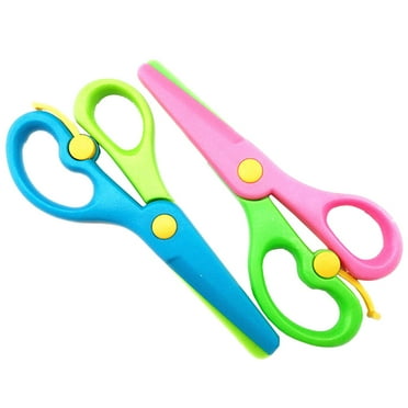 Moocorvic Safety Scissors Toddler Craft Scissors Pre Training for Cutting Paper, 1pcs