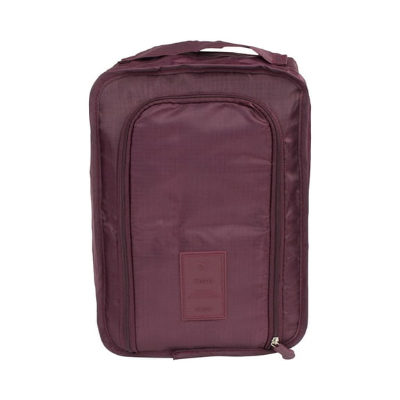 Moocorvic Shoe Travel Bag, Foldable Waterproof Shoe Puches Organizer-Double Layer,Wine