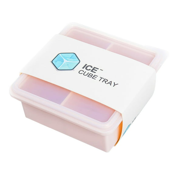 Moocorvic Silicone Ice Tray Bar Pudding Jelly Chocolate Making Mold 4 Ice Molds With Lid