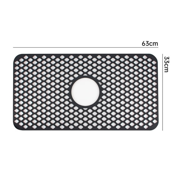 Moocorvic Silicone Sink Mat Rear Kitchen Sink Protector Accessory Folding Non-slip Sink Mats For Bottom Of Stainless Steel Porcelain Sink