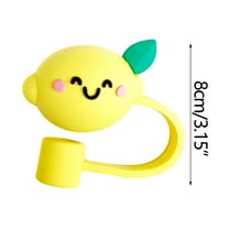 Moocorvic Silicone Straw Cover Cute Straw Topper Straw Tips Drinking Cap Proof Plugs Cover Creative Cup Accessories Straw Sealing Tools 6-8mm