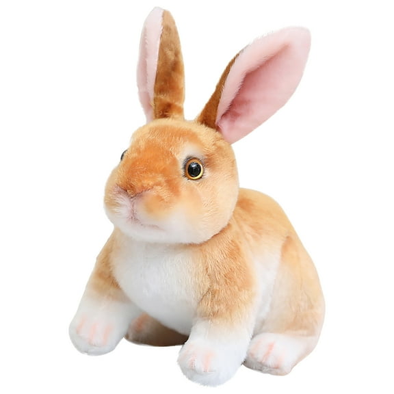 Moocorvic Clearance Simulated Rabbit Doll Plush Toy Mascot Of The Chinese New Year Of The Rabbit Little White Rabbit Doll Children's Birthday Gift
