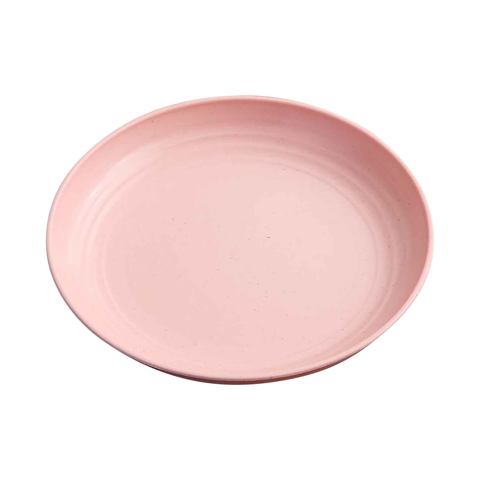 Moocorvic Small Plates, Plastic Plates Reusable Lightweight Dinner