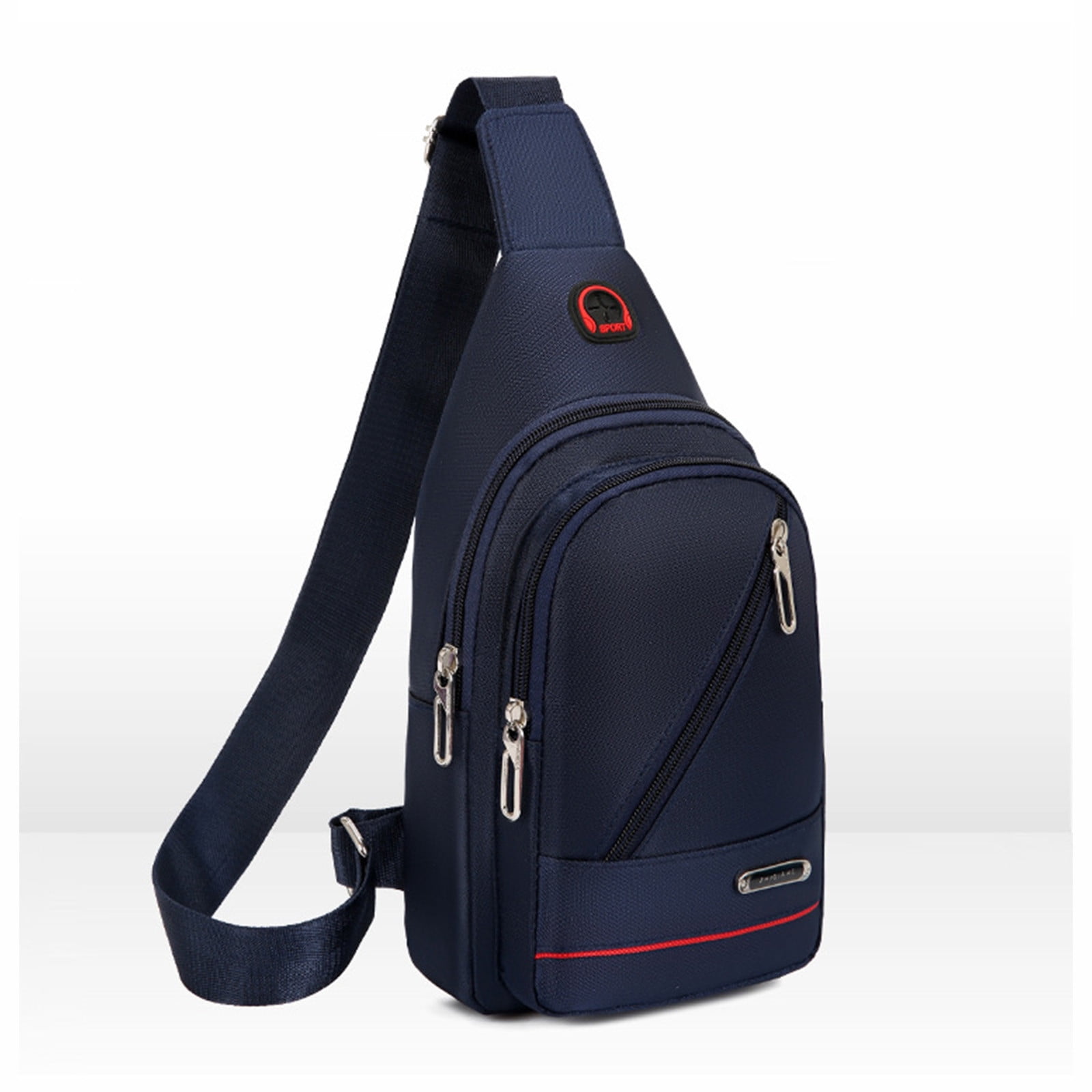 YERCHIC Small Sling Bag - Chest Purse With Earphone Hole, Adjustable Strap, Reflective Strip - View #12