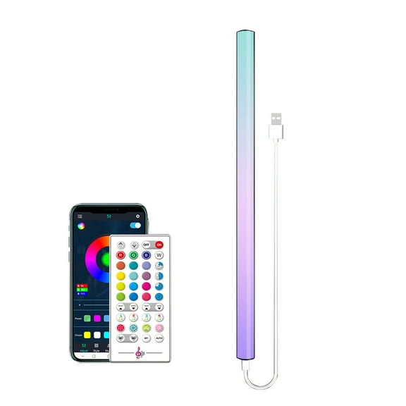Moocorvic Smart Bluetooth Light Bar, RGB Smart LED Light, Music Mode Synchronous Color Change, Colorful Atmosphere Decorative Light For Entertainment, TV, Room Decoration