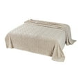 thumbnail image 1 of Moocorvic Sofa Blankets for Living Room, Flannel Extra Soft Blanket Warm Striped Fleece Throw Blanket for Couch Sofa Bed 27.5x39.3in, 1 of 3