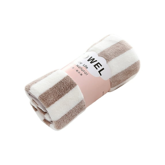 Moocorvic Soft Bath Towel Quick Dry, Striped Towels for Bathroom, Long Lasting and Absorbent Bathroom Towels(27.6x14 inch)