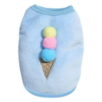 Moocorvic Soft Fleece Dog Sweaters for Small Dogs, Cartoon Pattern Warm Pet Vest for Dogs Girls Boys