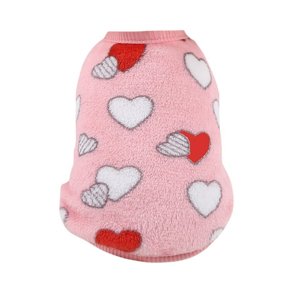 Moocorvic Soft Fleece Dog Sweaters for Small Dogs, Cartoon Pattern Warm Pet Vest for Dogs Girls Boys