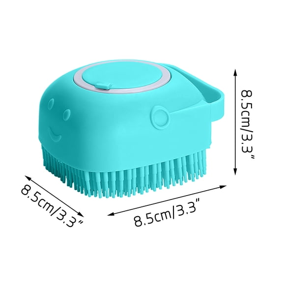 Moocorvic Soft Silicone Pet Take A Bath Rub Back And Shampoo Brush Shampoo Massage Dispenser Grooming Shower Brush