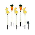 thumbnail image 1 of Moocorvic Solar Easter Bunny Stake String Lights for Easter Yard Decorations, 5 LED 19.7Inch Waterproof Outdoor Solar Eggs Lights Pathway Garden Stake(Rabbit and Carrot), 1 of 9