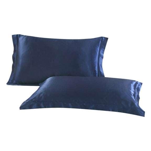 Moocorvic Solid Pillow Case Queen Standard Satin Bedding Pillowcase Smooth Silk Home Gift
