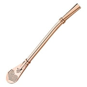Moocorvic Stainless Steel 304 Straw Colander Tea Leaking Juice Spoon Milk Tea Coffee Stirring Spoon