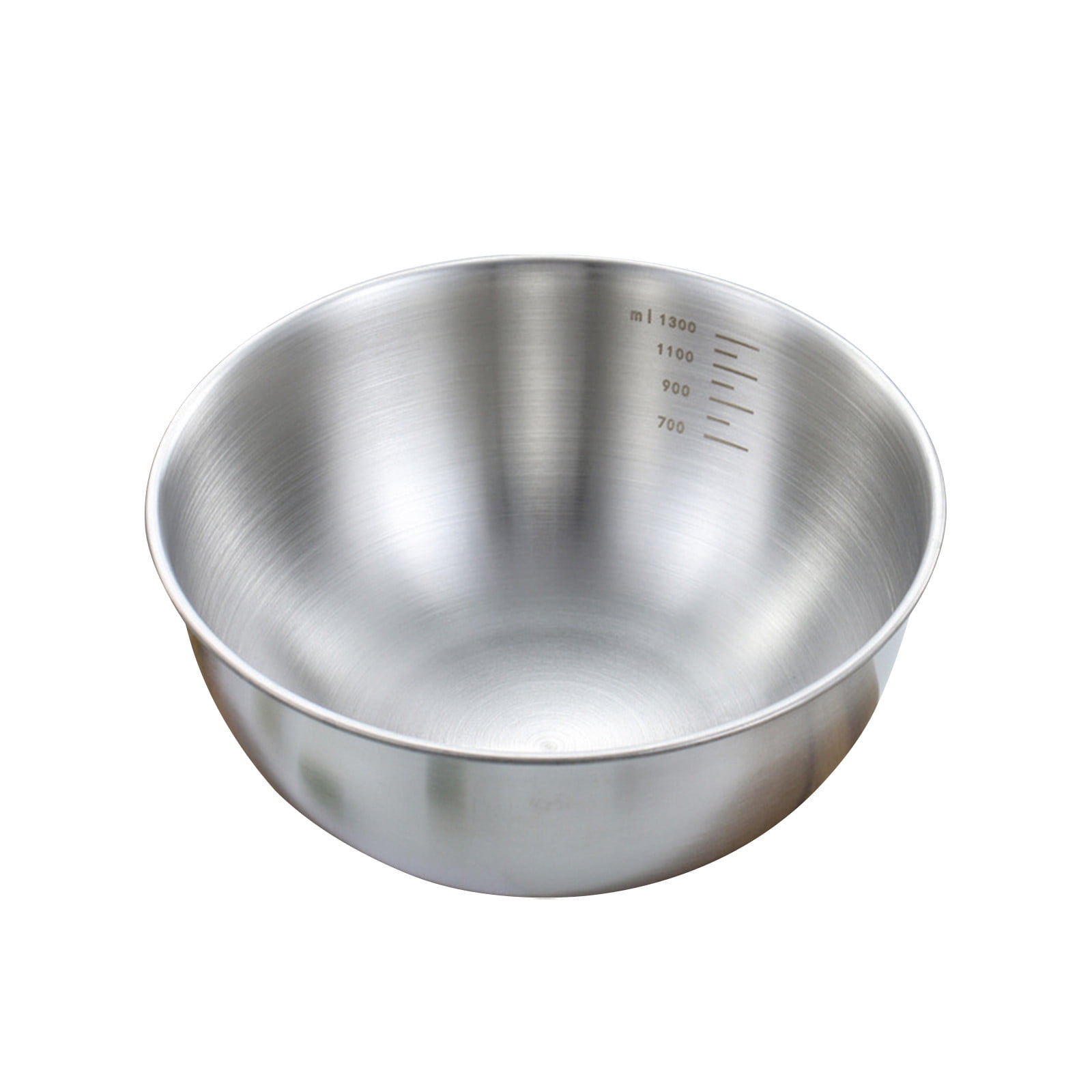Gigicloud Stainless Steel Mixing Bowl, 304 Stainless Steel Deep Bowl Deep  Anti-flying Design Kitchen Metal Bowls for Cooking Baking Mixing Marinating