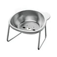 thumbnail image 1 of Moocorvic Stainless Steel Cat Bowls Elevated Cat Water Bowl for Indoor Cats, Dog Feeding Bowls 4.5'' High, Easy to Clean, 1 of 7