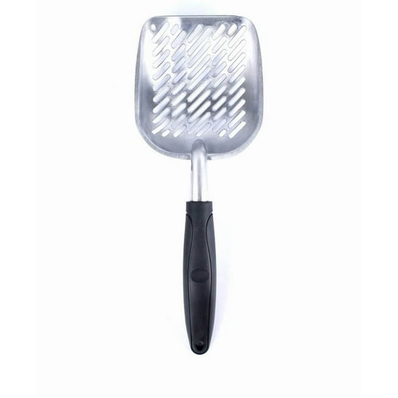 Moocorvic Stainless Steel Cat Litter Scoop, Heavy Duty Sifter with Deep Basket, Rustproof Poop Scooper for Litter