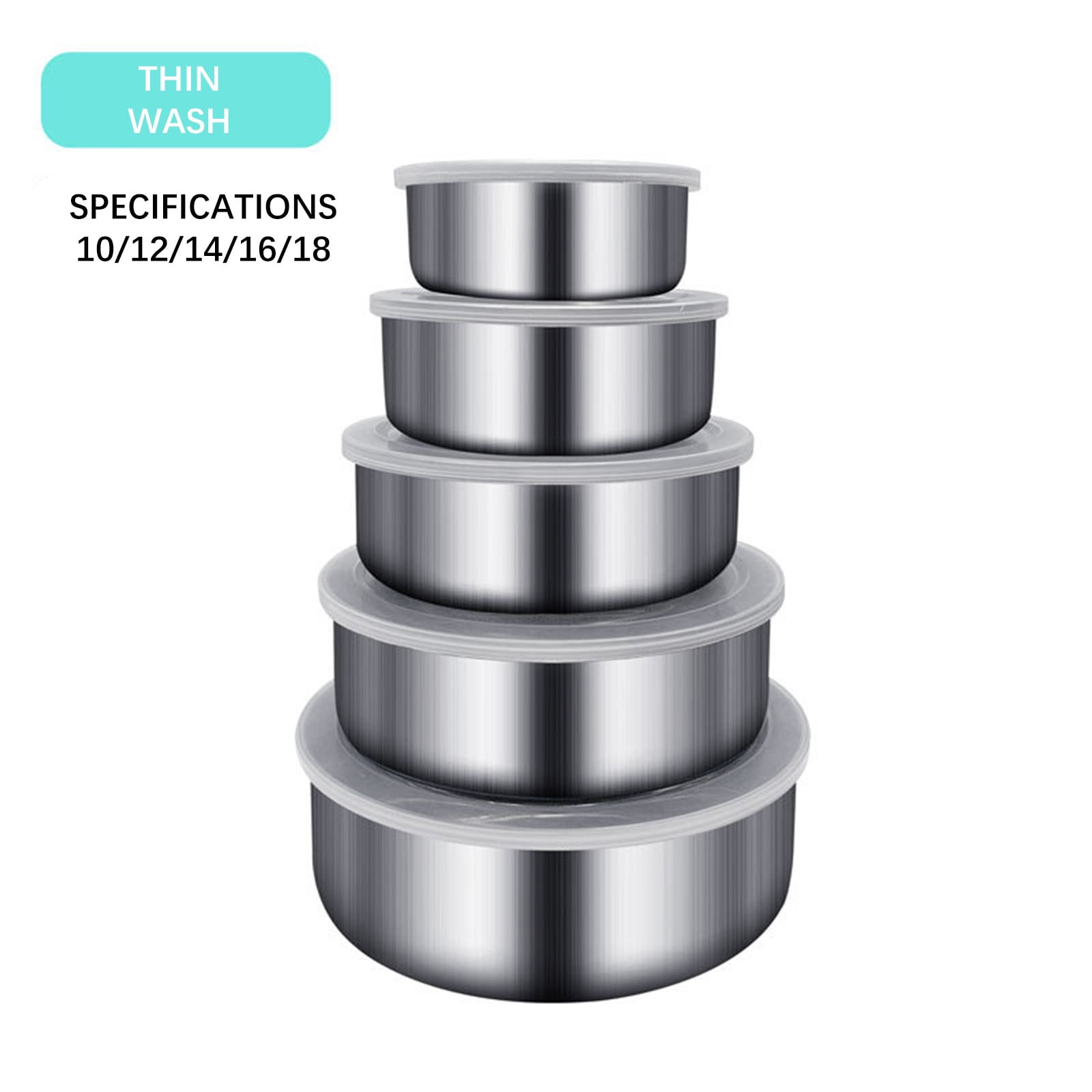Stainless Steel Food Containers With Silicone Lids Moocorvic Stainless Steel Food Containers with Lids , Set of 5 Reusable