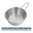 thumbnail image 1 of Moocorvic Stainless Steel Korean Traditional Bowls Round Rice Bowl Wine Cup with Handle, Soup Dish Food Bowl Camp Cup Hot Pot, Pot Vegetable Bowl (5.2inch, Sliver), 1 of 7