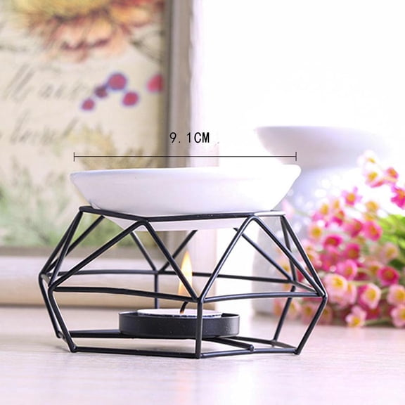 Moocorvic Stainless Steel Oil Burner Candle Aromatherapy Oil Lamp Home Decorations Aroma