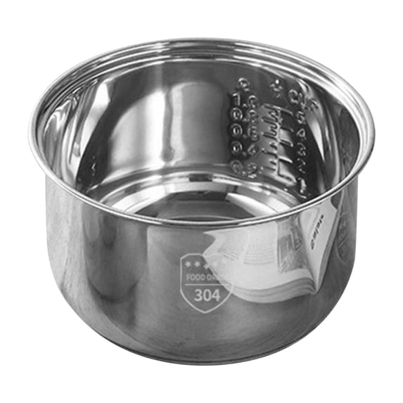 Moocorvic Stainless Steel Rice Cooker Pot, Replacement Inner Bowl, Dishwasher Safe Cookware,L