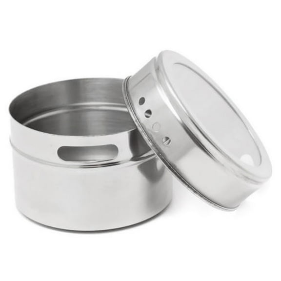 Moocorvic Stainless Steel Spice Storage Jar Tins Container With Rack Holder