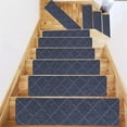 thumbnail image 1 of Moocorvic Stair Treads Non Slip, Stair Carpet Treads for Wooden Steps, Reusable Indoor Stair Runner for Kids Elders and, Resistant to Dirt, Safe and Durable (30x8Inch), 1 of 5